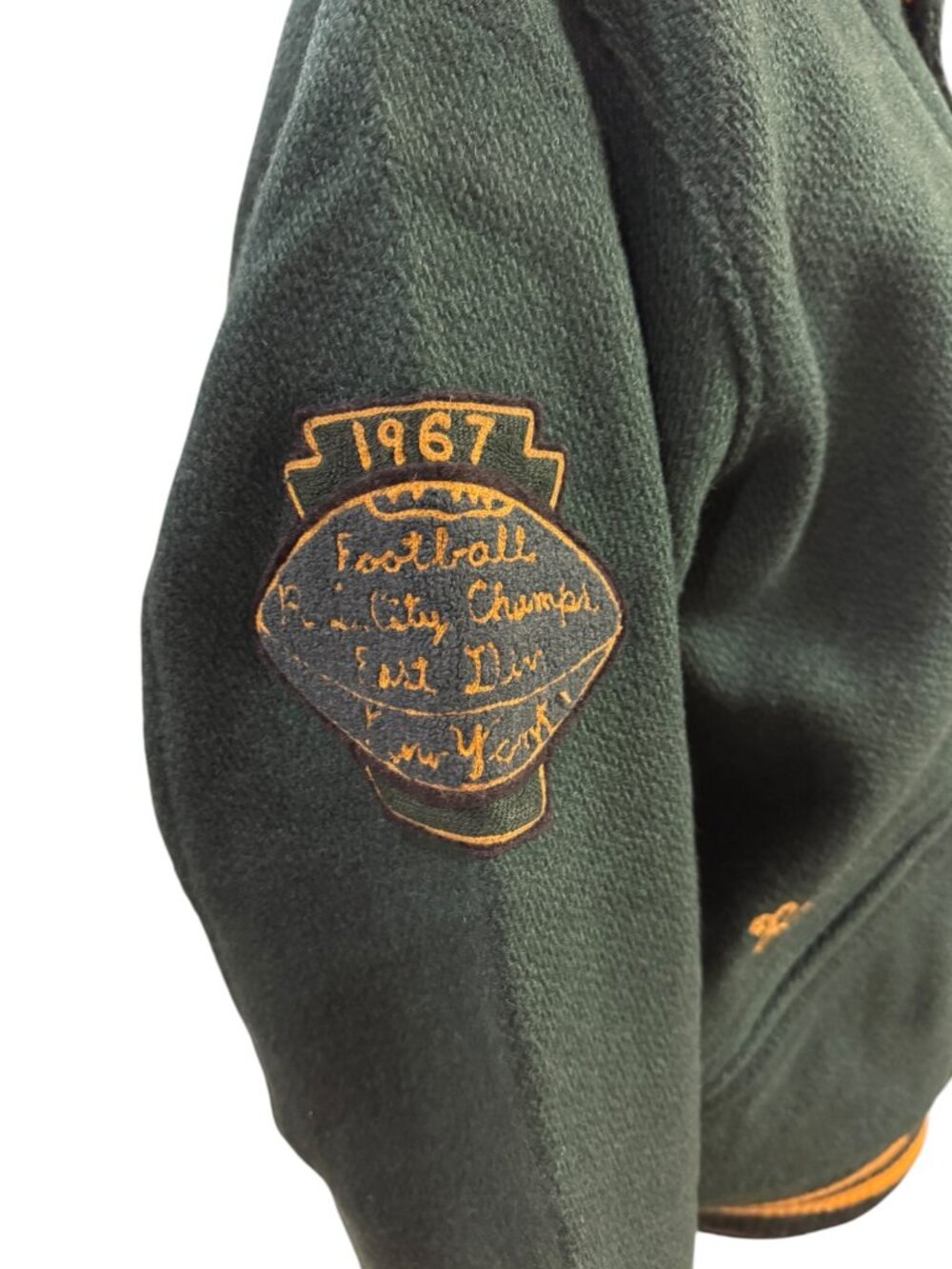 NWT Polo Ralph Lauren Women's Green RL Tigers ’67 Letterman Jacket | Size Large - Picture 5 of 8